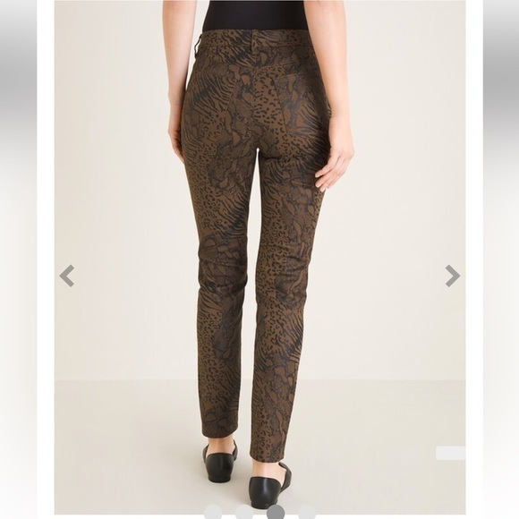 Chico’s Coated Animal-Print Jeggings - Picture 10 of 10